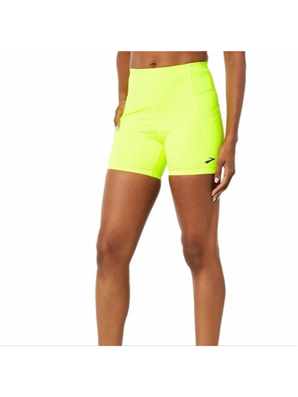 Brooks Women's Method 5'' Inseam Fitted Shorts in Volt Sz XS!